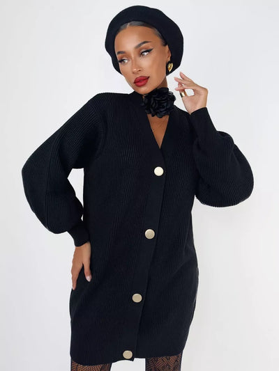 Cardigan Tejido Suelto Cuello V - Diseño Versátil para Otoño - Image 30