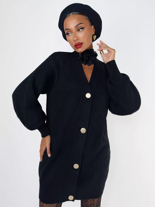 Cardigan Tejido Suelto Cuello V - Diseño Versátil para Otoño - Image 30