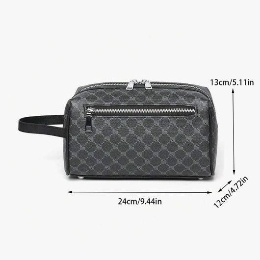Bolsa de Aseo Deportiva de Gran Capacidad - Diseño Casual con Estampado PU para Hombre - Image 4