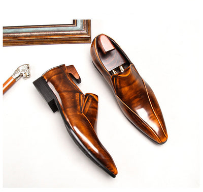 Zapatos Oxford Puntiagudos de Estilo Británico para Hombre - Image 10
