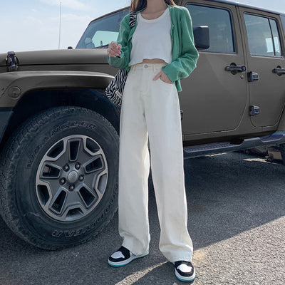 Pantalones Cintura Alta Slim para Primavera y Otoño
