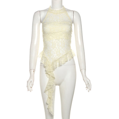 Chaleco Cuello Halter Pure Desire con Bordes Irregulares - Image 22
