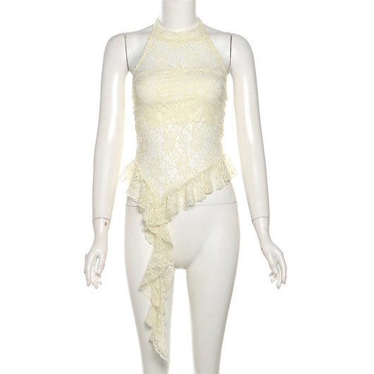 Chaleco Cuello Halter Pure Desire con Bordes Irregulares - Image 22