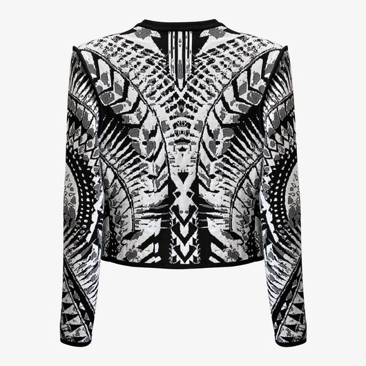 Cardigan de Punto Contraste Negro y Blanco Premium - Image 6