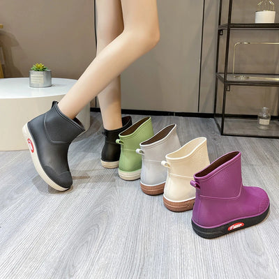 Botas Impermeables Cortas para Mujer - Estilo Moderno y Funcional - Image 17