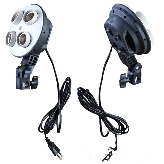Soporte Cuádruple de Cerámica para Iluminación de Estudio