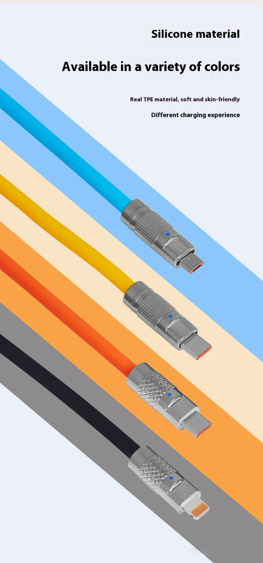 Cable de Carga Rápida Zinc Alloy para Móvil - Transferencia de Datos - Image 22