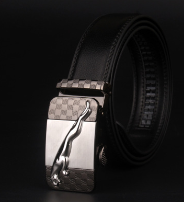 Cinturón de Cuero para Hombre con Hebilla de 8 Caracteres - Estilo Casual Moderno - Image 12