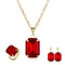 Bridal jewelry European and American jewelry Set Rojo