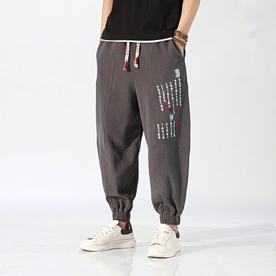 Pantalones de chándal harem con bordados - Image 5