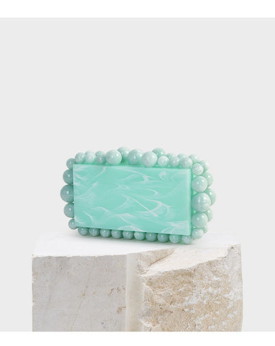 Clutch Marmolado con Perlas Grandes y Pequeñas - Image 14