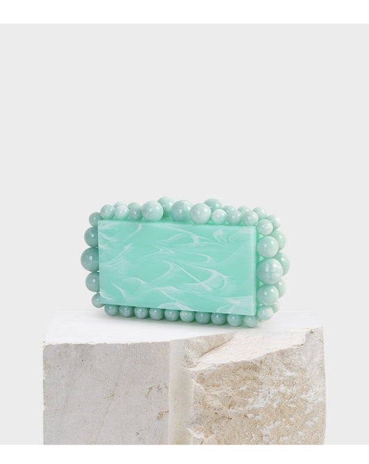 Clutch Marmolado con Perlas Grandes y Pequeñas - Image 14