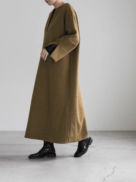 Abrigo Holgado de Lana para Mujer Otoño e Invierno - Image 14
