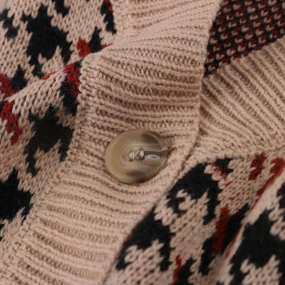 Suéter Suelto Estampado Pata de Gallo para Mujer - Image 13
