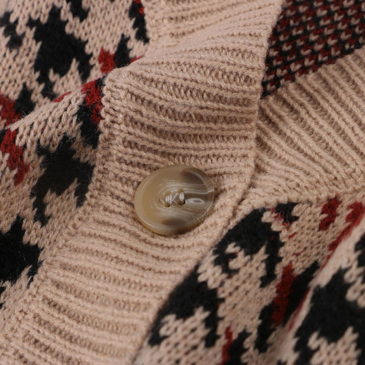 Suéter Suelto Estampado Pata de Gallo para Mujer - Image 13