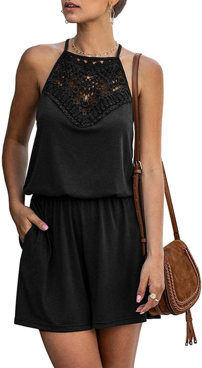 Jumpsuit con Paneles de Encaje Elegante - Image 12