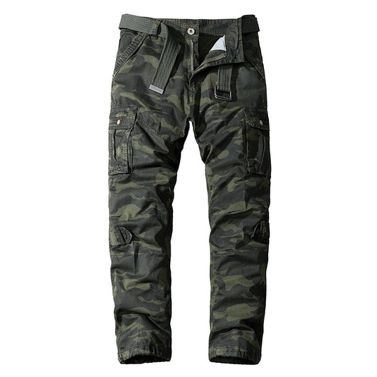 Overol Camuflado de Algodón Lavado Corte Recto - Image 10