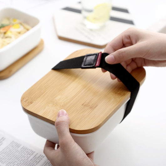 Recipiente de Cerámica Japonesa para Refrigerador - Caja Multiusos con Tapa - Image 2