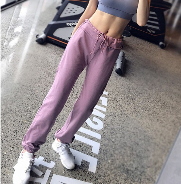 Pantalones de yoga holgados de secado rápido
