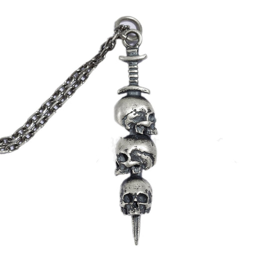Pendiente Calavera con Diseño Original de Espada - Image 2
