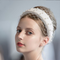 Diadema Elegante de Franela Gruesa con Red de Hilo para Novia