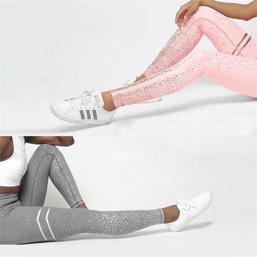 Leggings Deportivos de Cintura Alta con Estampado Hot Stamping - Image 6