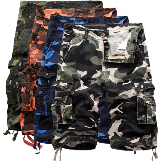 Shorts Cargo Camo de Algodón con Múltiples Bolsillos para Hombre - Image 2
