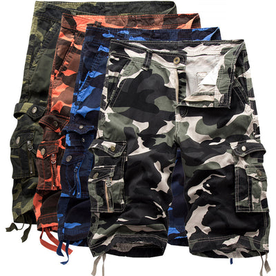 Shorts Cargo Camo de Algodón con Múltiples Bolsillos para Hombre - Image 2