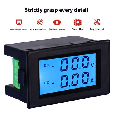 Medidor Digital Bidireccional de Voltaje y Corriente de Alta Precisión
