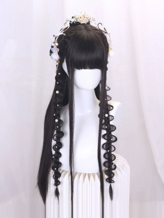 Peluca Hanfu Completa para Cosplay - Estilo Traje Antiguo Chino - Image 3
