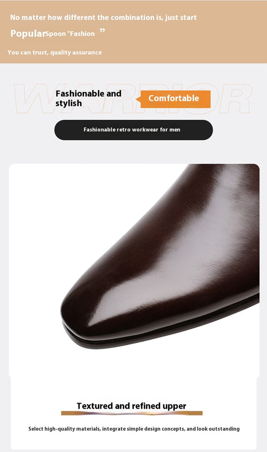 Botas Martin de Caña Alta Punta Afilada para Hombre - Image 8