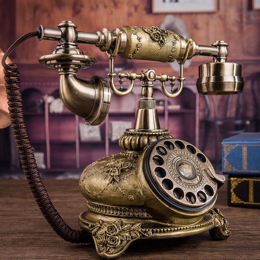 Teléfono Retro Rotatorio Europeo Vintage - Diseño Clásico para el Hogar