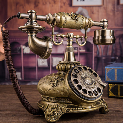 Teléfono Retro Rotatorio Europeo Vintage - Diseño Clásico para el Hogar