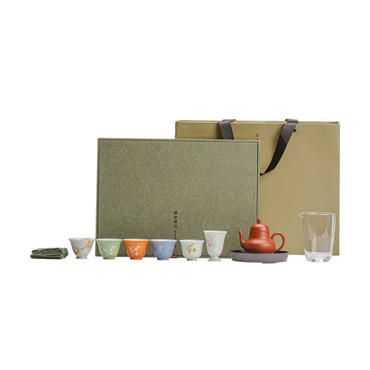 Juego de Té Artesanal en Arcilla Púrpura - Tetera y Tazas Pintadas a Mano - Image 5