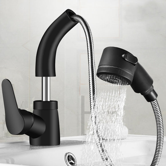 Grifo de Cocina y Baño Extraíble en Cobre Puro con Agua Fría y Caliente