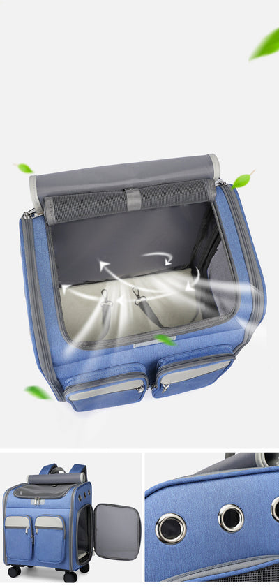 Carrito Transportín para Mascotas - Bolsa Plegable de Gran Capacidad - Image 7