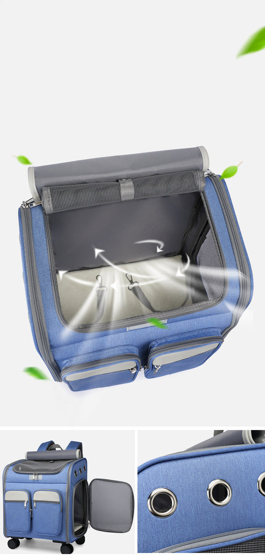 Carrito Transportín para Mascotas - Bolsa Plegable de Gran Capacidad - Image 7