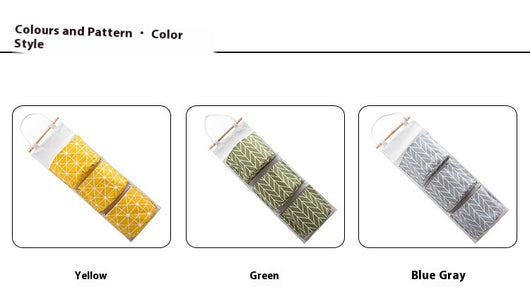 Bolsa Organizadora Colgante de Algodón y Lino Impermeable - Image 15