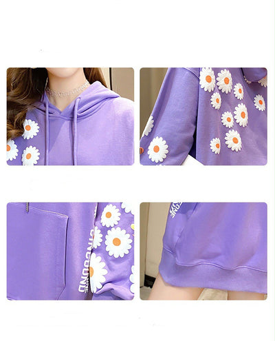 Sudadera Hoodie Estampada Ligera para Mujer - Image 14