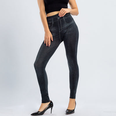 Leggins sin Costuras Estilo Denim con Efecto Levantador - Image 31