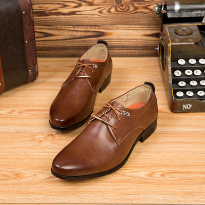 Zapatos de Cuero Británico para Hombre - Elegancia Formal y Comodidad Diaria