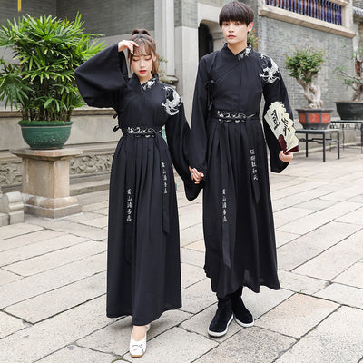Set de Pareja Hanfu Estilo Antiguo - Conjunto Estudiante Tradicional - Image 4