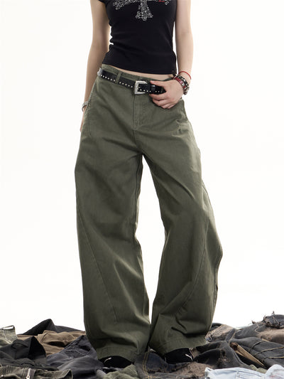 Overol Ancho Deconstruido Estilo Retro Lavado para Mujer - Image 13