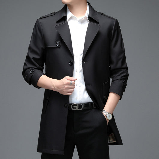 Saco Casual de Botón Simple para Hombre Talla Grande Premium - Image 11
