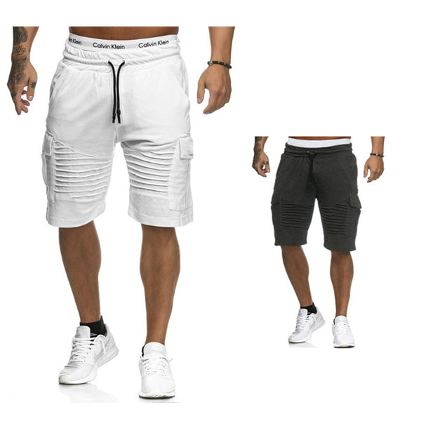 Shorts Plisados con Cordones para Hombre
