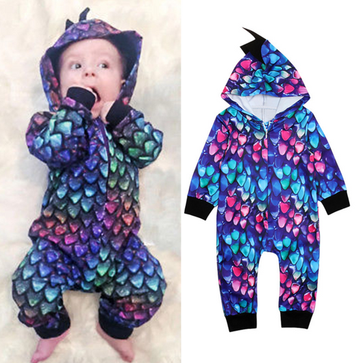 Pijama Enterizo Dinosaurio con Capucha