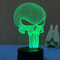 Táctil Siete Colores Calavera 4 W