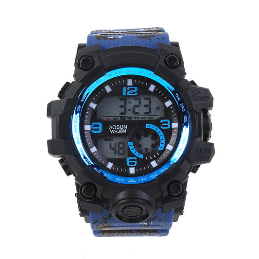 Reloj Deportivo Mujer Redondo Coreano Minimalista Resistente al Agua