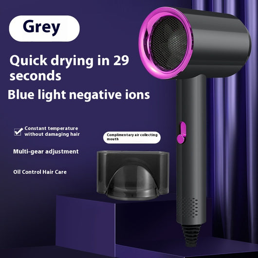 Green electric hair dryer with gold accents, 1200W, negative ion technology, and intelligent temperature control. - Image 10