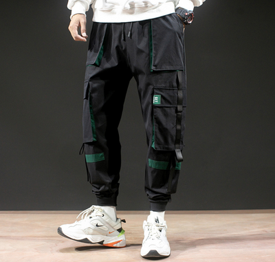 Pantalones Harem Casuales para Hombre con Tirantes - Image 2